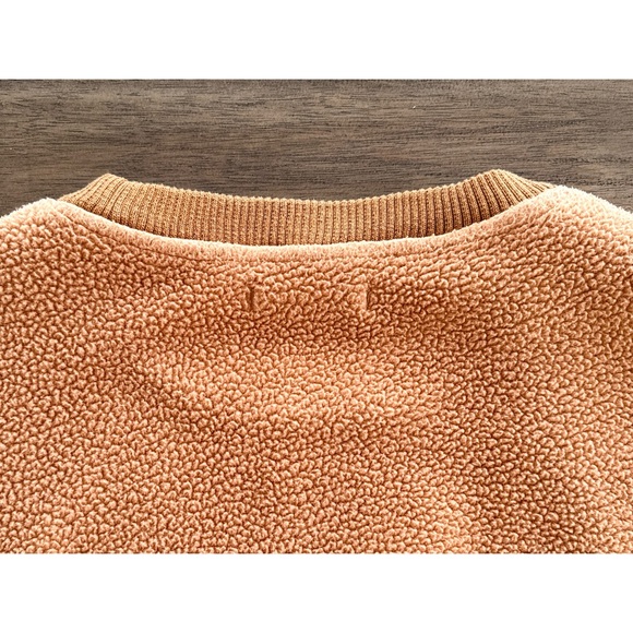 Free People We The Free Oversized Cozy Camden Sweatshirt Sherpa Relaxed Pullover - Picture 4 of 6